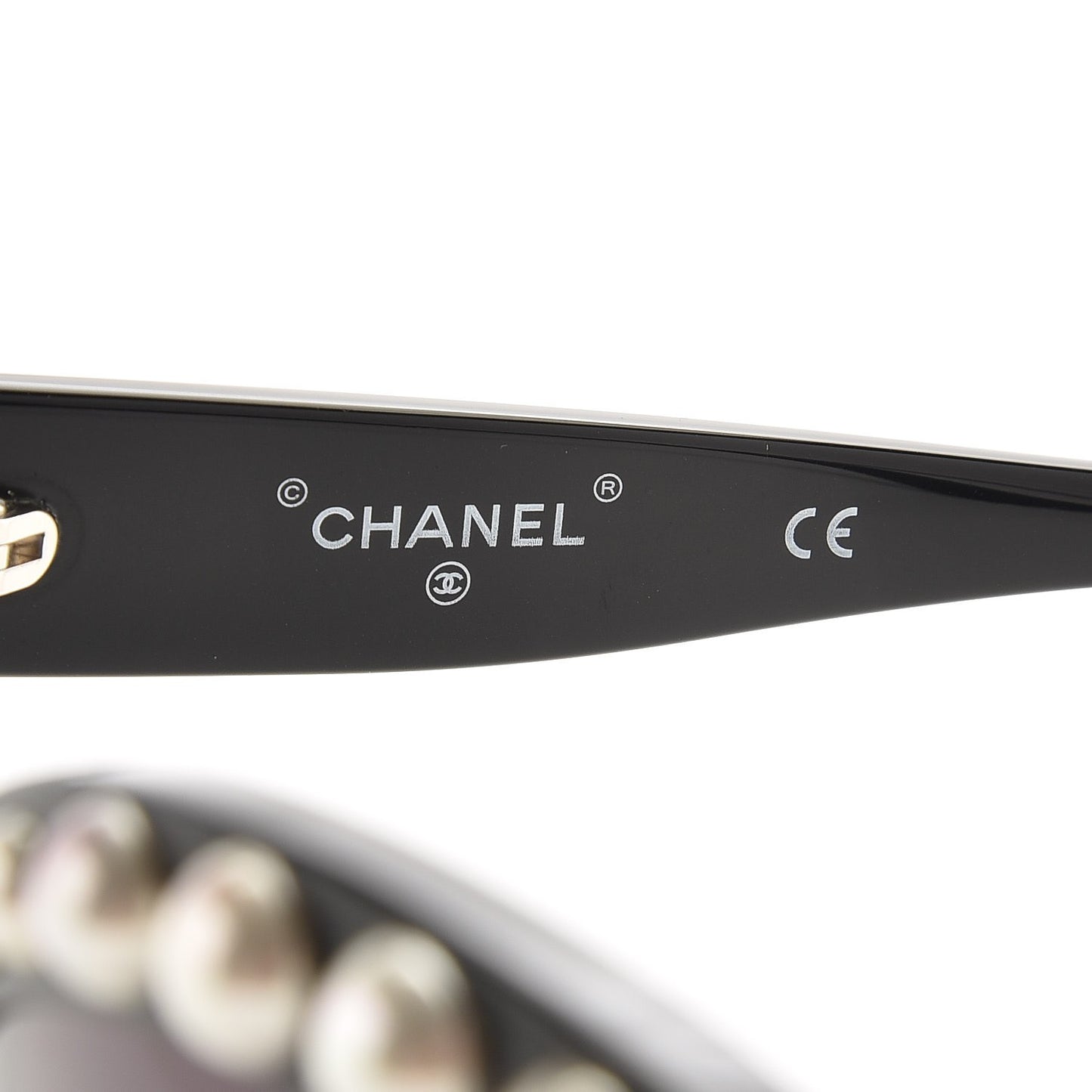 Pearl Cat Eye Sunglasses 71096 Black