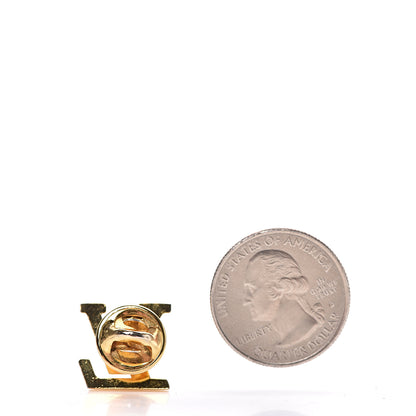Louis Vuitton LV Initial Pin Gold 2 of 3
