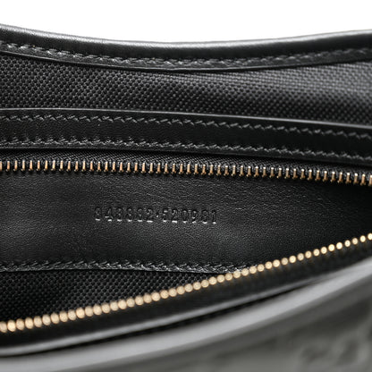 Gucci GG Calfskin Embossed Emblem Medium Arabella Bag Black Black 7 of 10