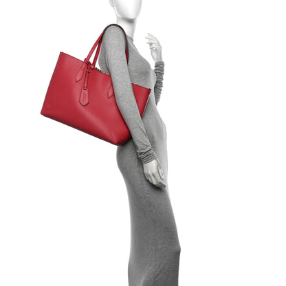 Burberry Haymarket Check Medium Reversible Tote Poppy Red 2 of 18