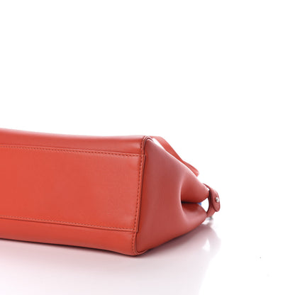 Fendi Nappa Colorblock Mini Peekaboo Iconic Satchel Papavero Bubblegum Blue Royal 10 of 11