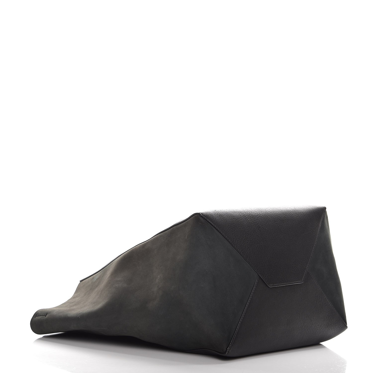 Celine Smooth Calfskin Nubuck Medium Horizontal Cabas Phantom Black 5 of 15