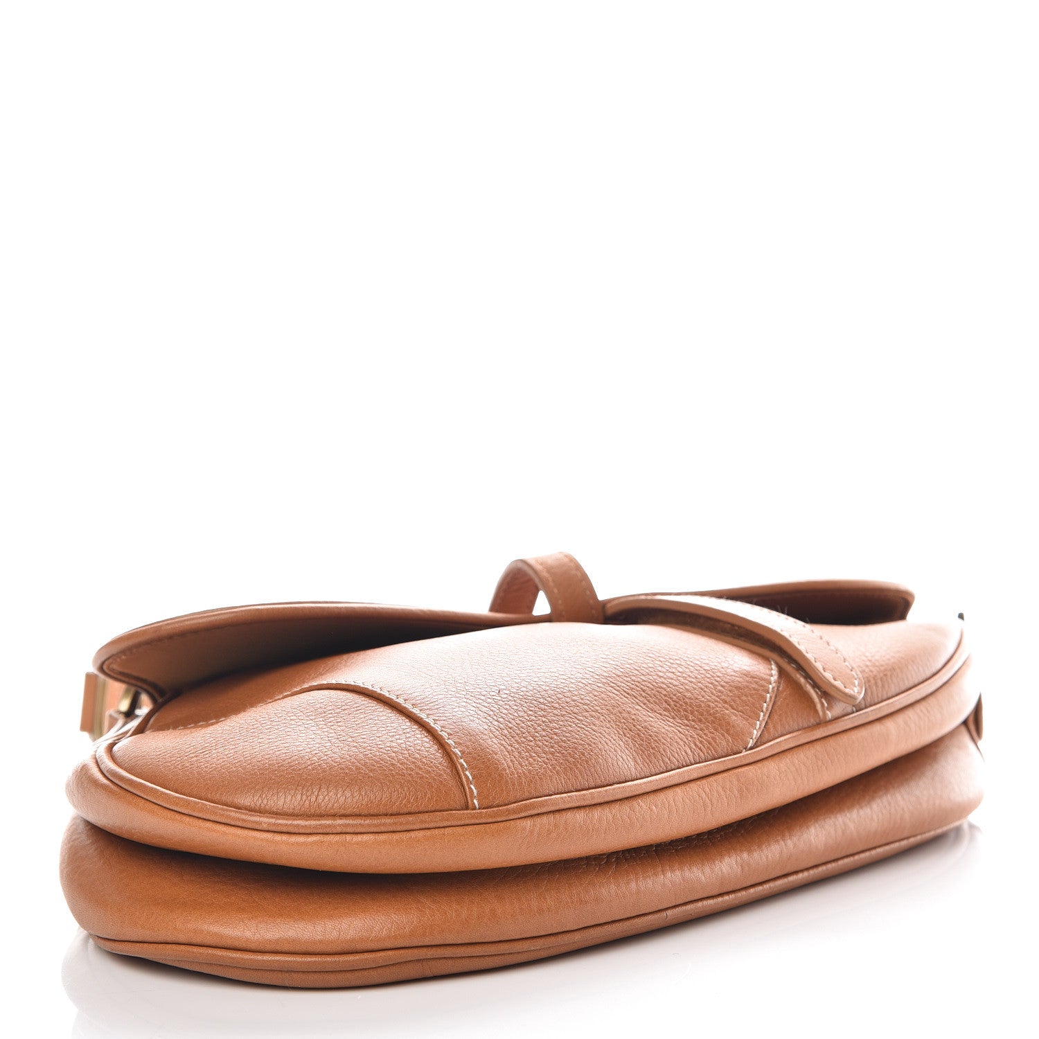 Christian Dior Calfskin Saddle Bag Tan 4 of 9