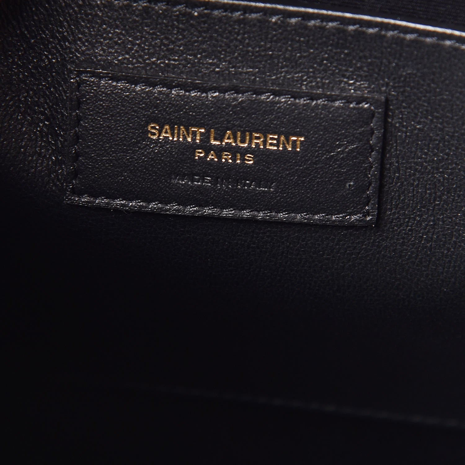Saint Laurent Shiny Calfskin Medium Uptown Tote Black 9 of 13