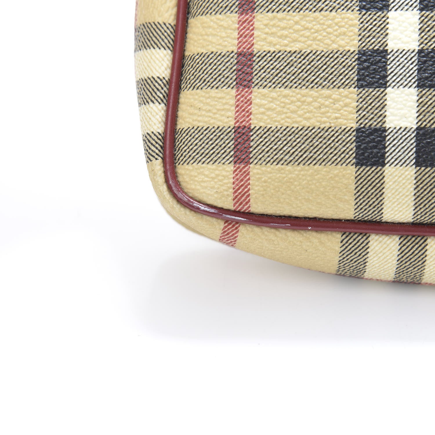 Burberry Haymarket Check Pochette Military Red 14 of 14