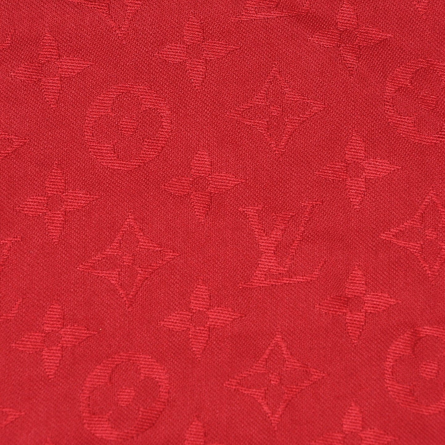 Silk Wool Monogram Shawl Pomme D'Amour