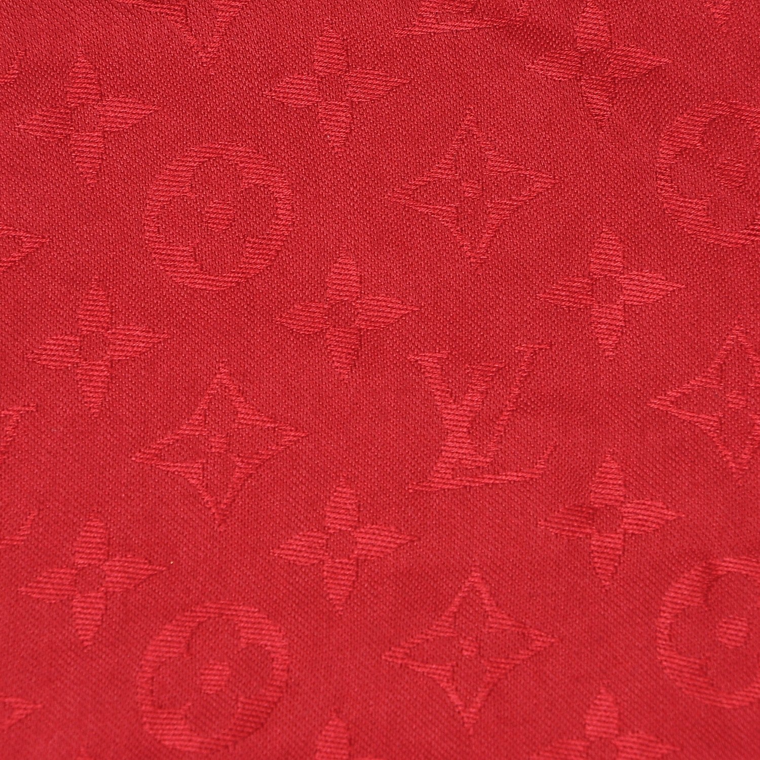 Louis Vuitton Silk Wool Monogram Shawl Pomme D'Amour 3 of 5
