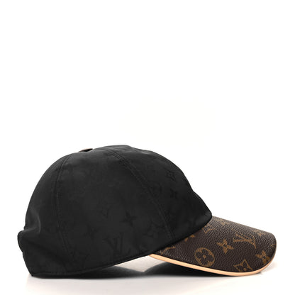 Louis Vuitton Polyester Silk Monogram LV Get Ready Cap M Black 4 of 9