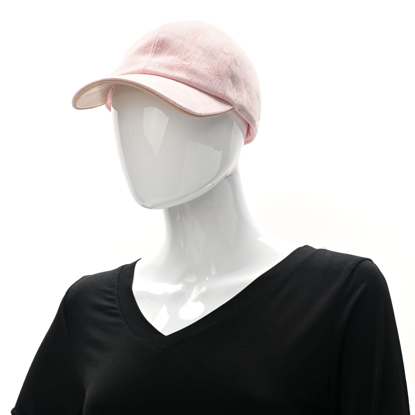 Cotton Monogram Jacquard Be My Cap M Pink