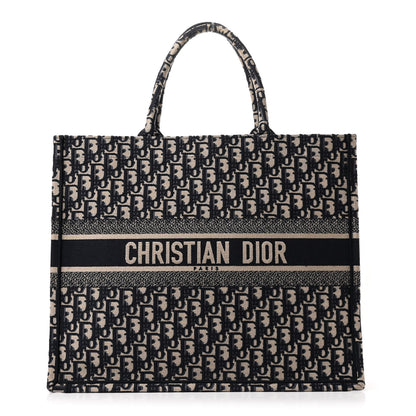 Christian Dior Oblique Large Book Tote Blue Multicolor 1 of 12