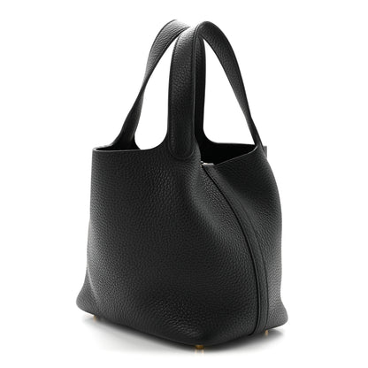 Hermes Taurillon Clemence Picotin Lock 18 PM Black 3 of 10