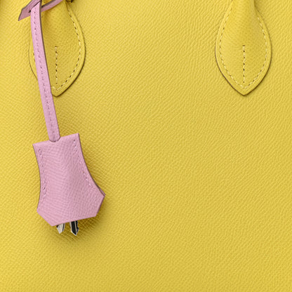 Hermes Epsom Tri-Color 1923 Bolide 25 Lime Mauve Sylvestre Nata 7 of 9