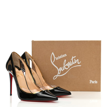 Christian Louboutin Patent PVC Specchio Cosmo 554 100 Pumps 38 Black 8 of 8