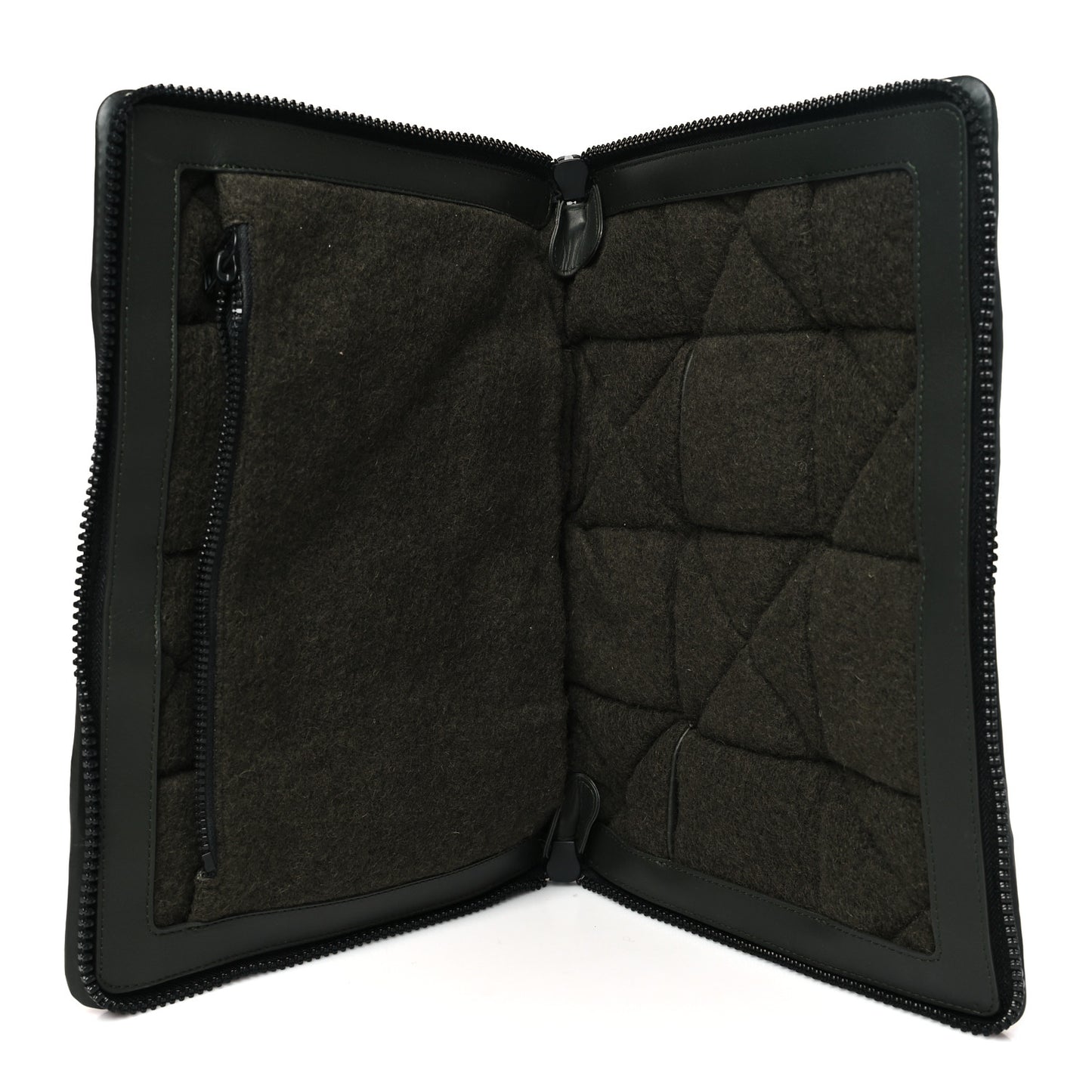 Calfskin Maxi Intrecciato Puffy Laptop Pouch Camping