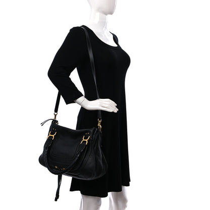 Chloe Calfskin Medium Marcie Satchel Black 2 of 13