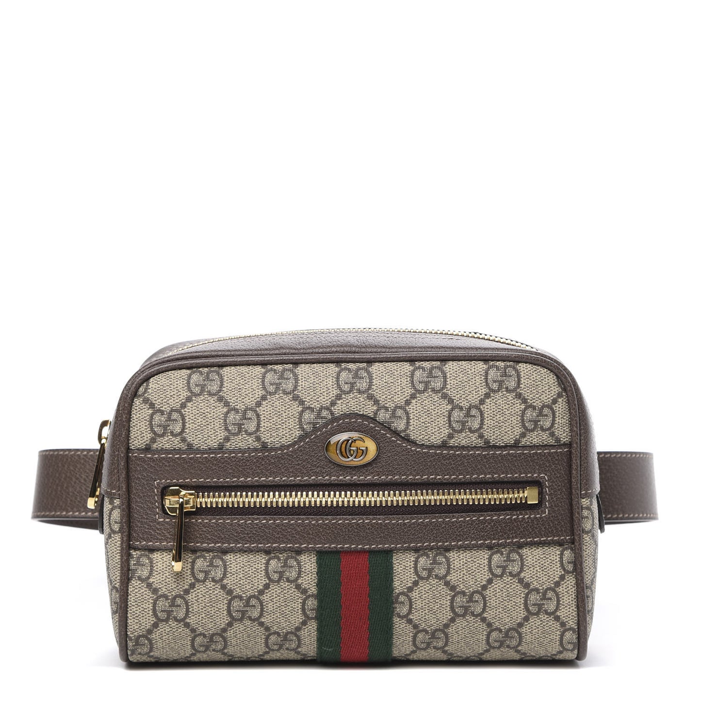 GG Supreme Monogram Small Ophidia Belt Bag 65 26 Dark Brown