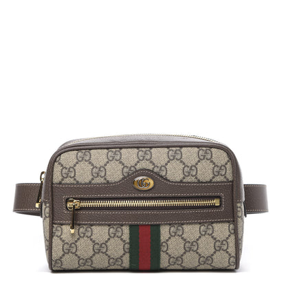 Gucci GG Supreme Monogram Small Ophidia Belt Bag 65 26 Dark Brown 1 of 10