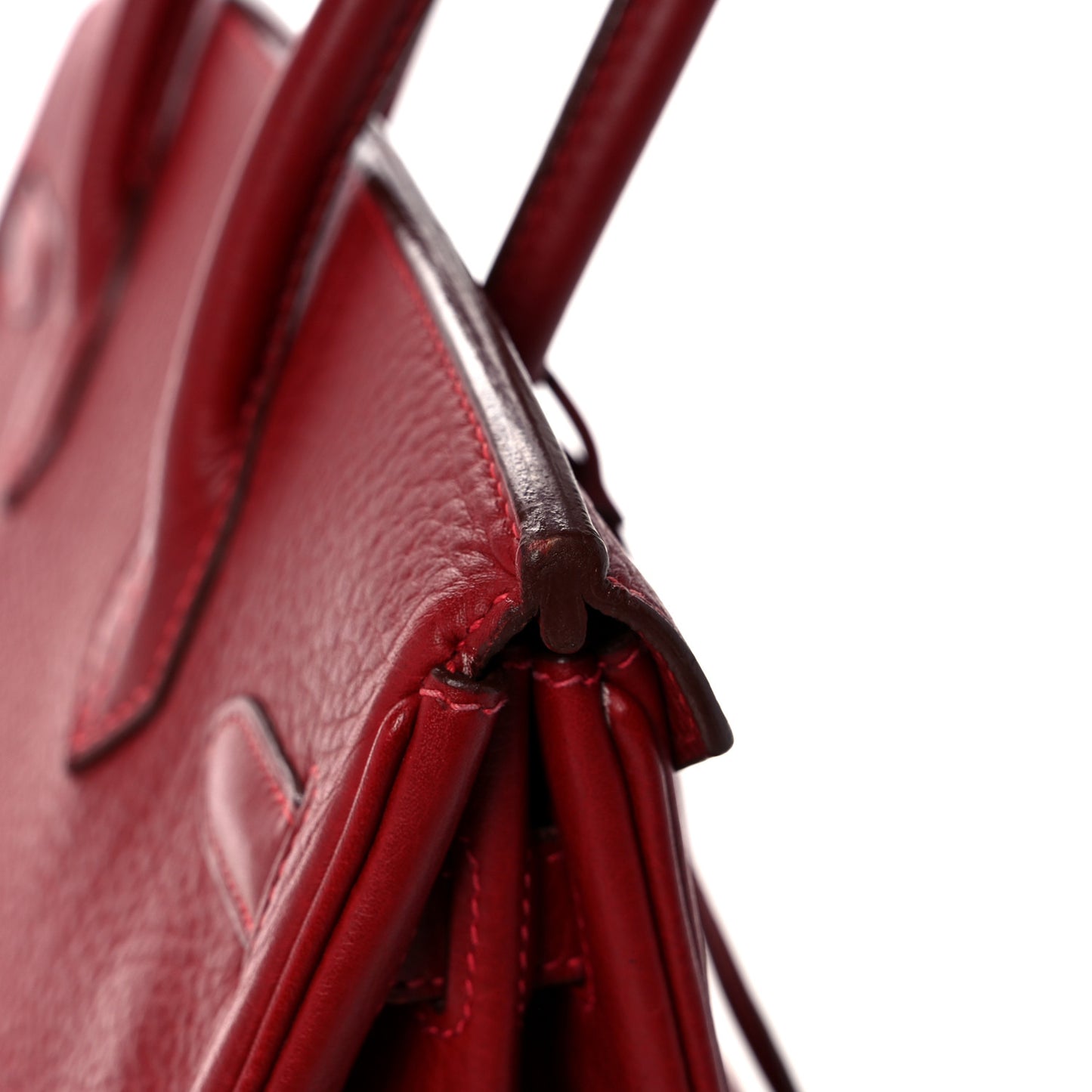 Taurillon Clemence Birkin 30 Rouge Vif