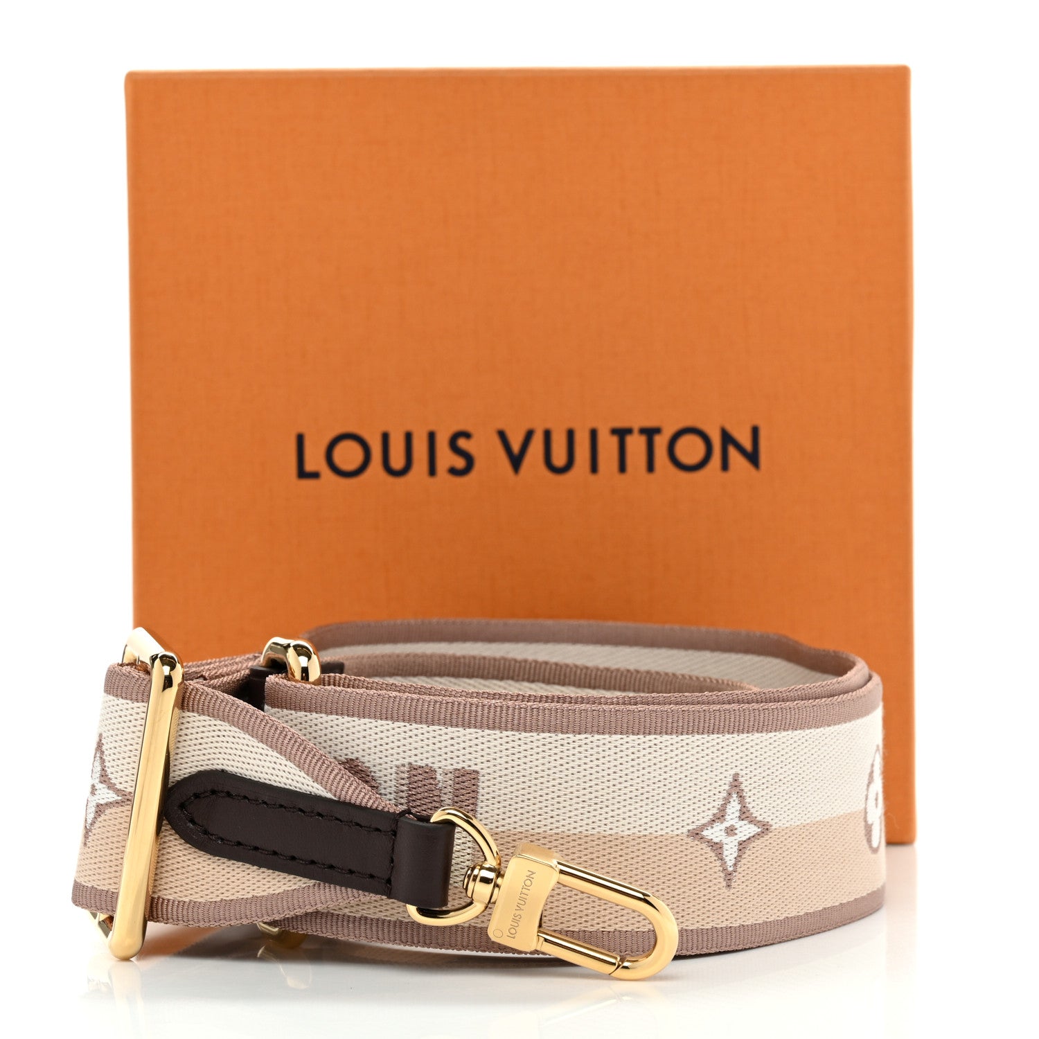 Louis Vuitton Jacquard Speedy Bandouliere 20 Shoulder Strap Beige Brown 4 of 4