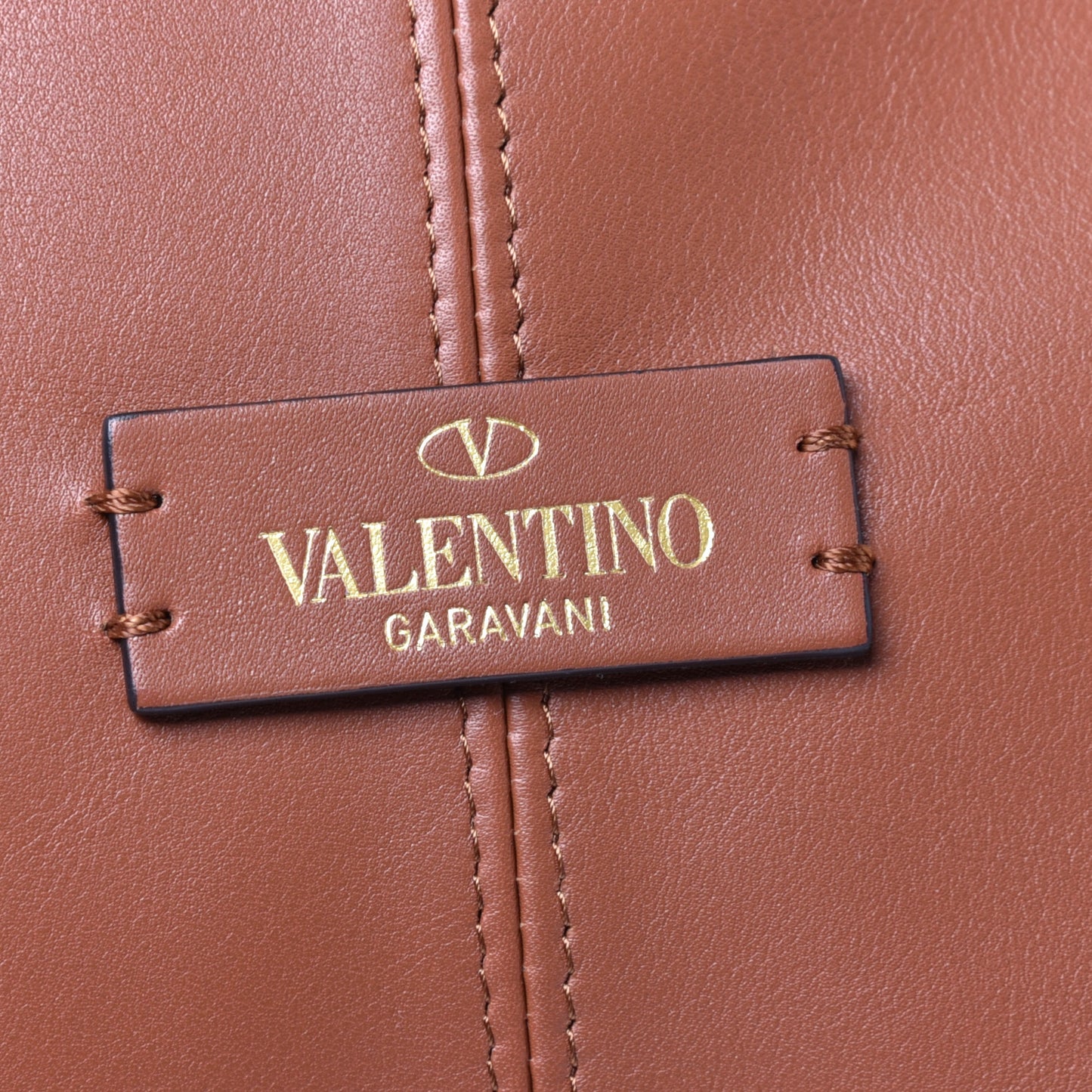 Calfskin Suede Rockstud Hobo Brown
