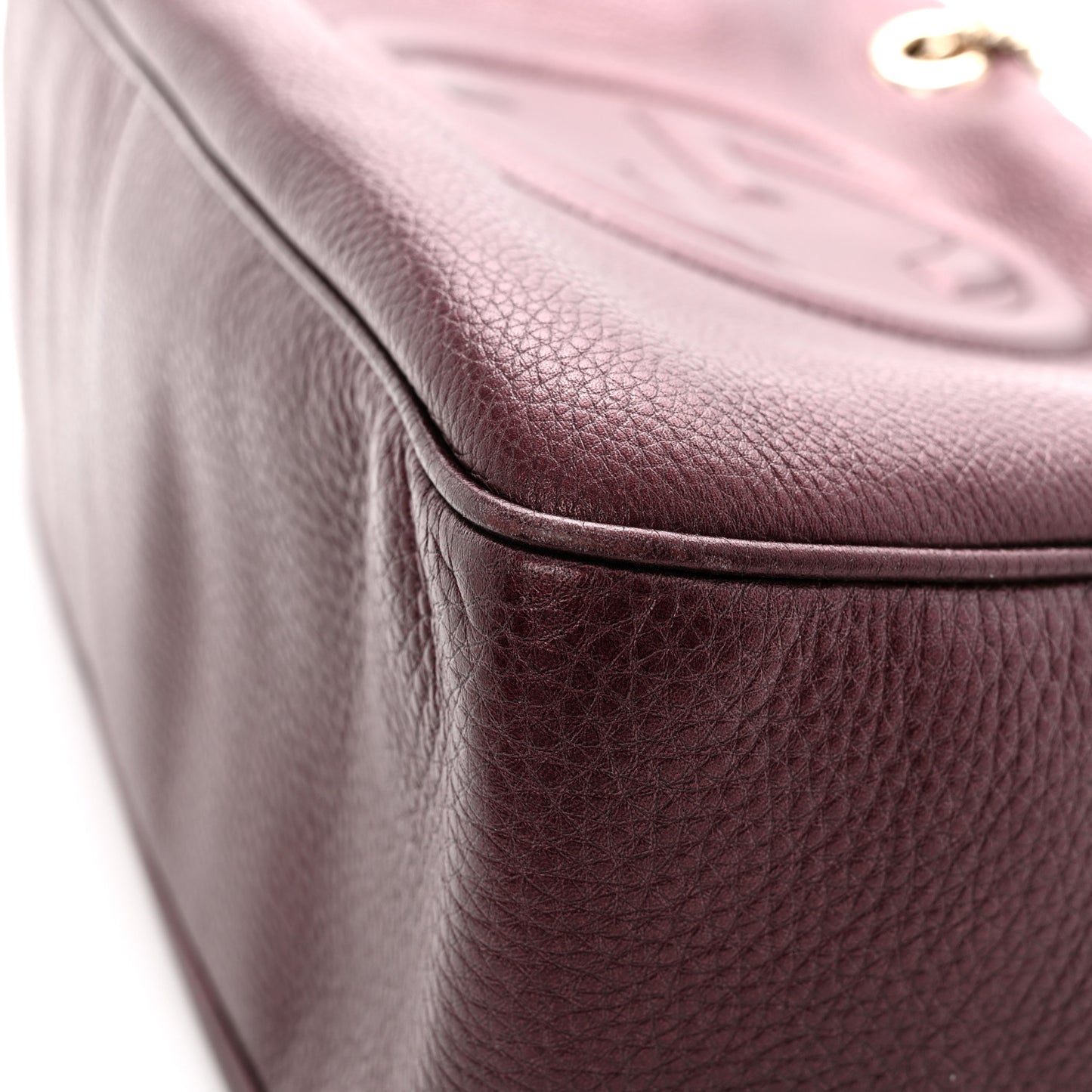 Metallic Cellarius Calfskin Medium Soho Bowler Classic Burgundy