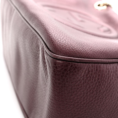 Gucci Metallic Cellarius Calfskin Medium Soho Bowler Classic Burgundy 11 of 14