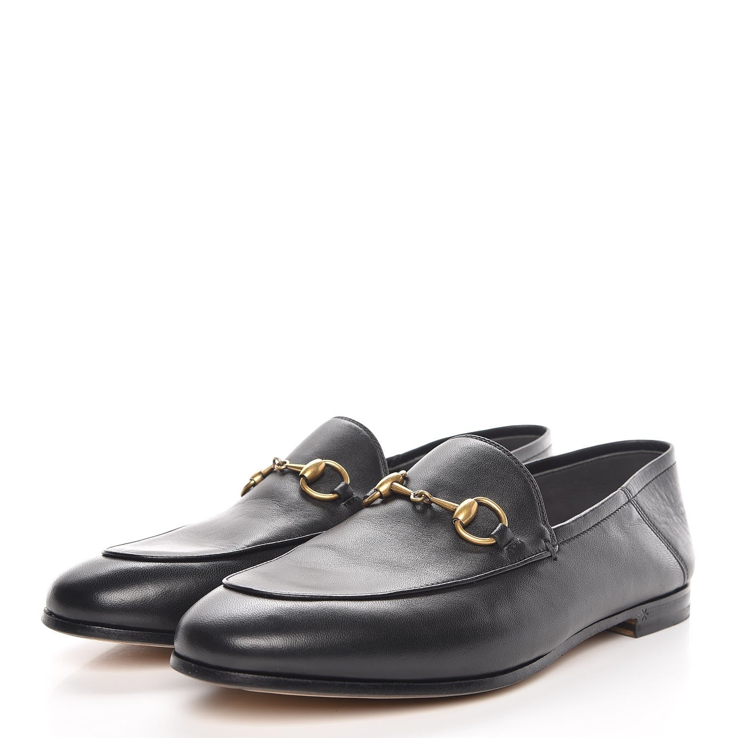 Gucci Lambskin Womens Brixton Horsebit Loafers 36.5 Black 11 of 18