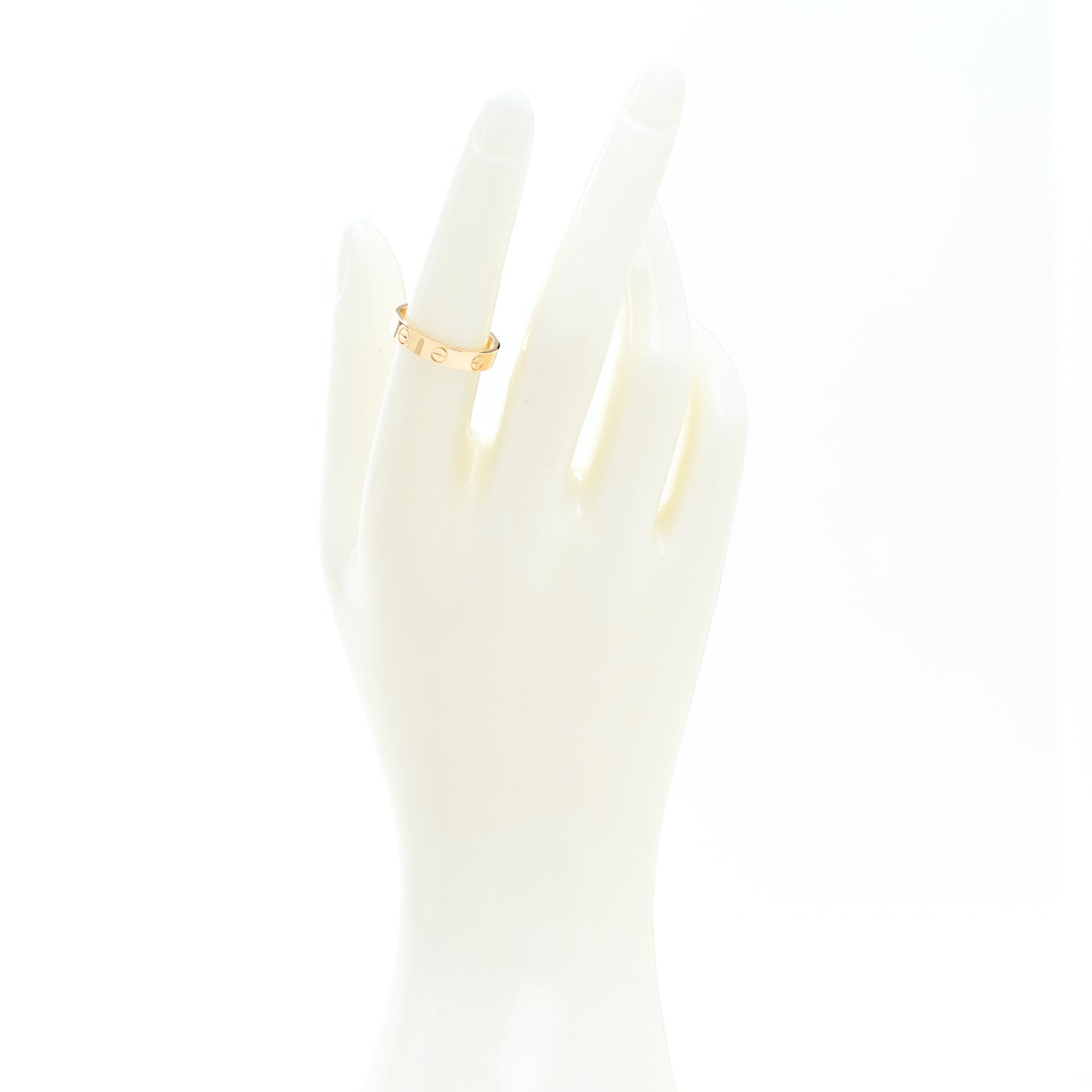 Cartier 18K Yellow Gold 3.5mm LOVE Wedding Band Ring 53 6.5 2 of 4