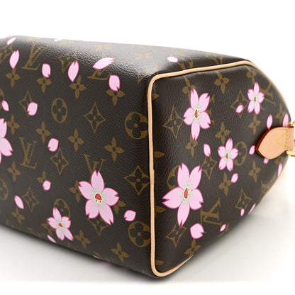Louis Vuitton LV X TM Monogram Cherry Blossom Speedy Bandouliere 25 Sakura Brown 9 of 9