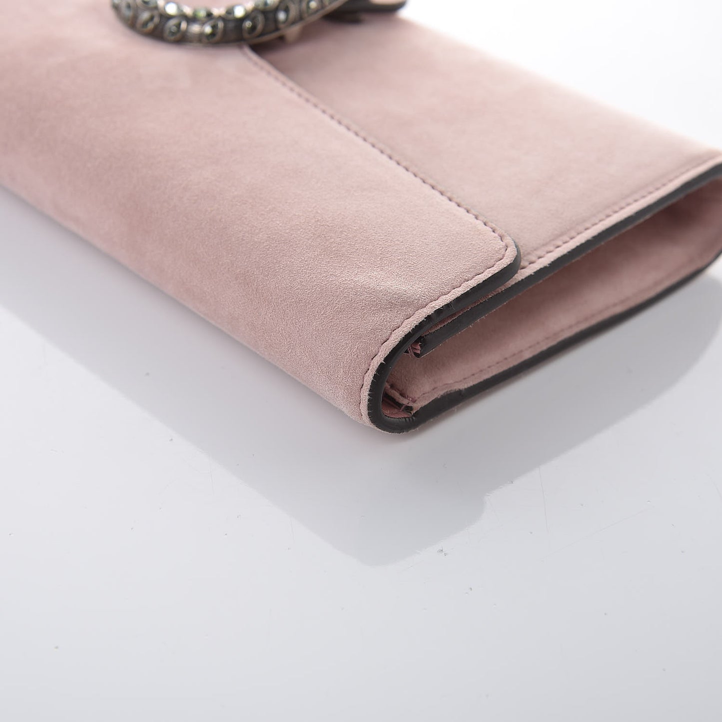Suede Dionysus Clutch Blush