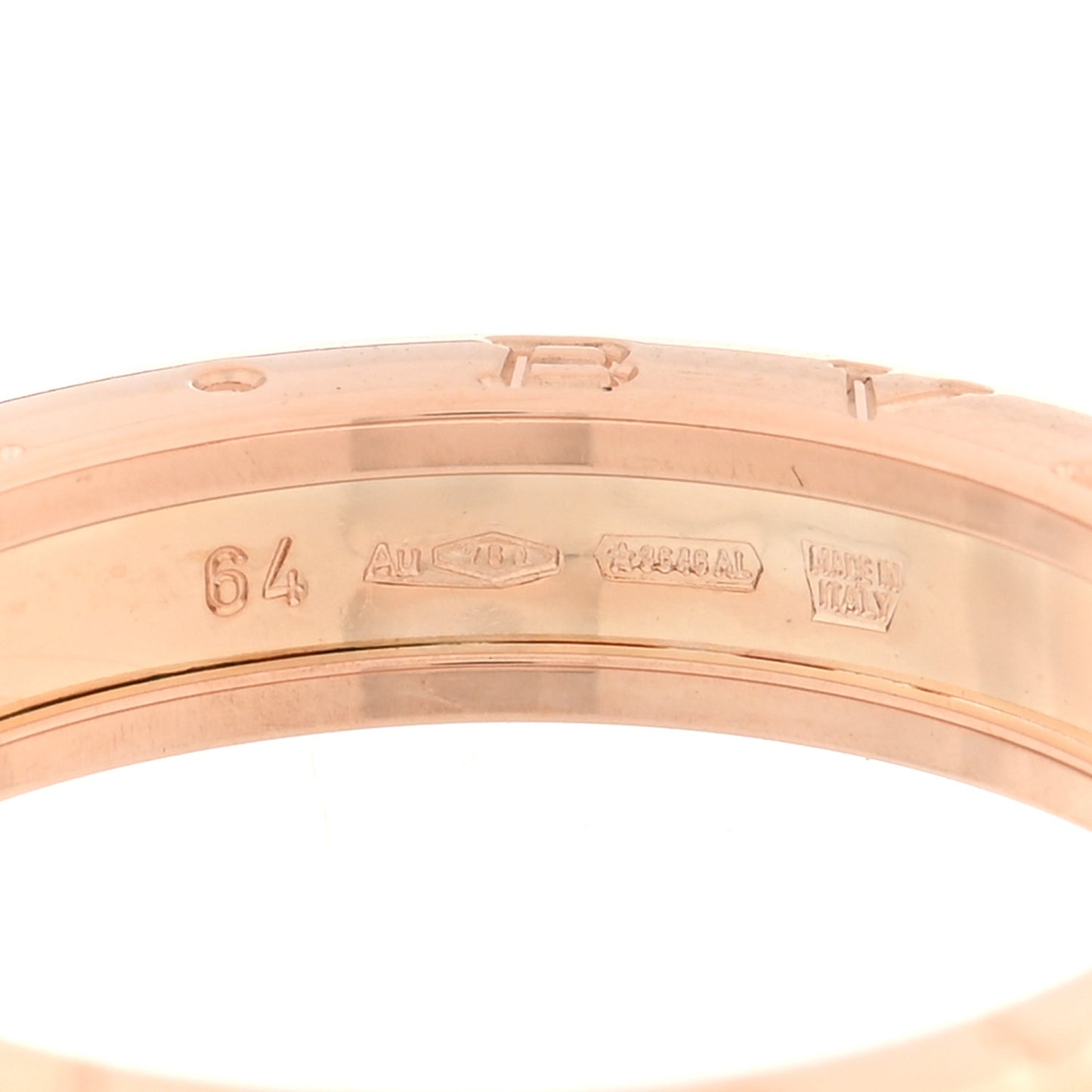 18K Yellow Gold B.Zero1 One-Band Ring 64 10.75