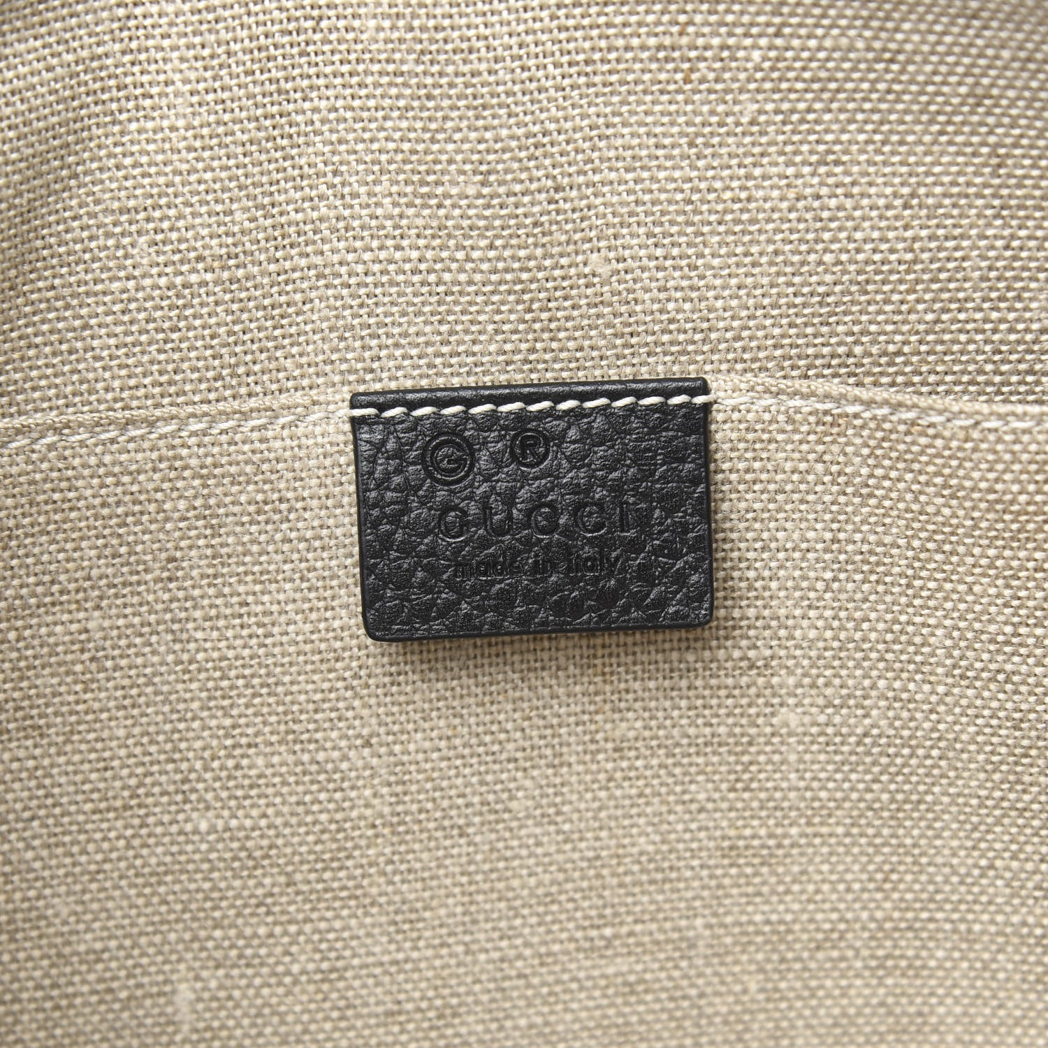 Gucci Pebbled Calfskin Large Bamboo Clutch Black 6 of 9