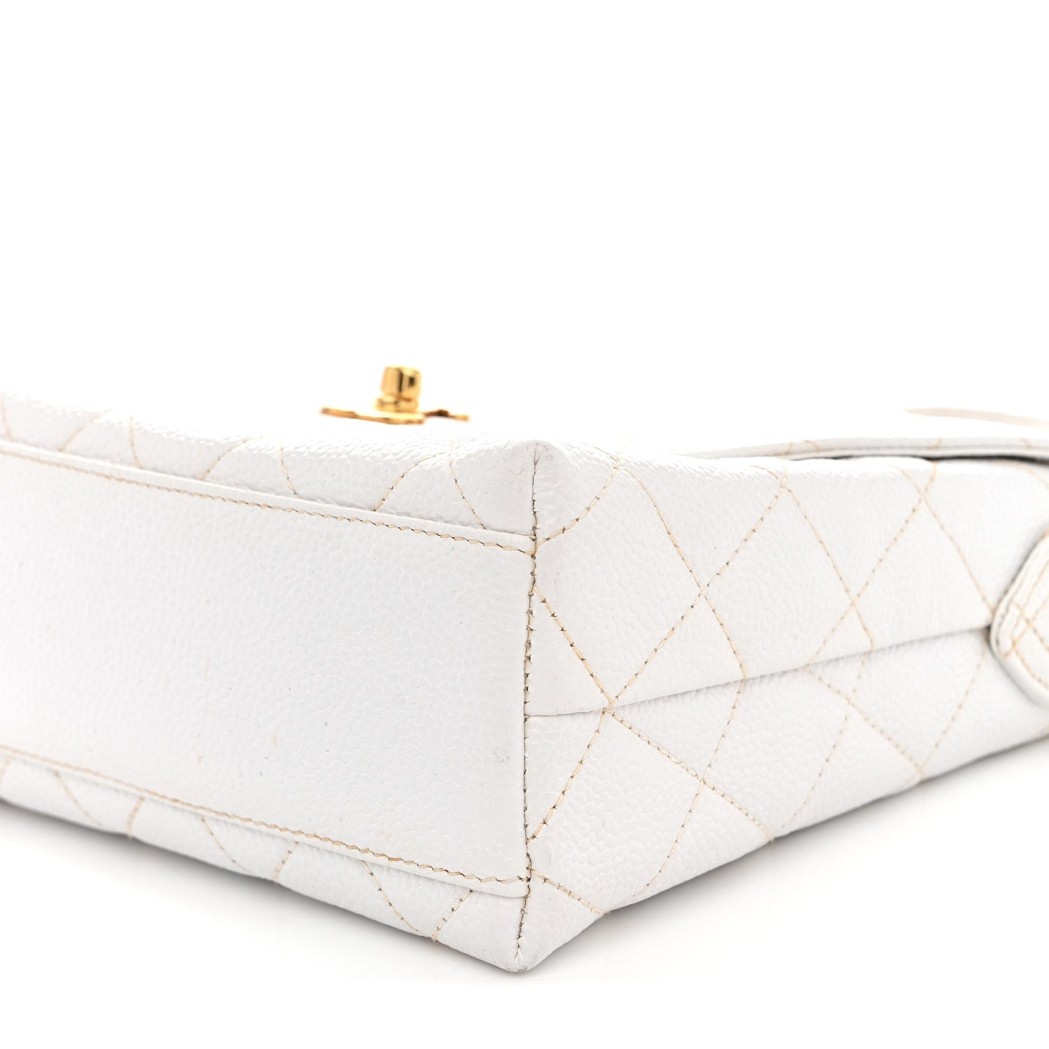 Chanel Caviar CC Shoulder Bag White 11 of 16