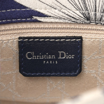 Christian Dior Canvas Floral Printed Mini Lady Dior Blue White 6 of 12