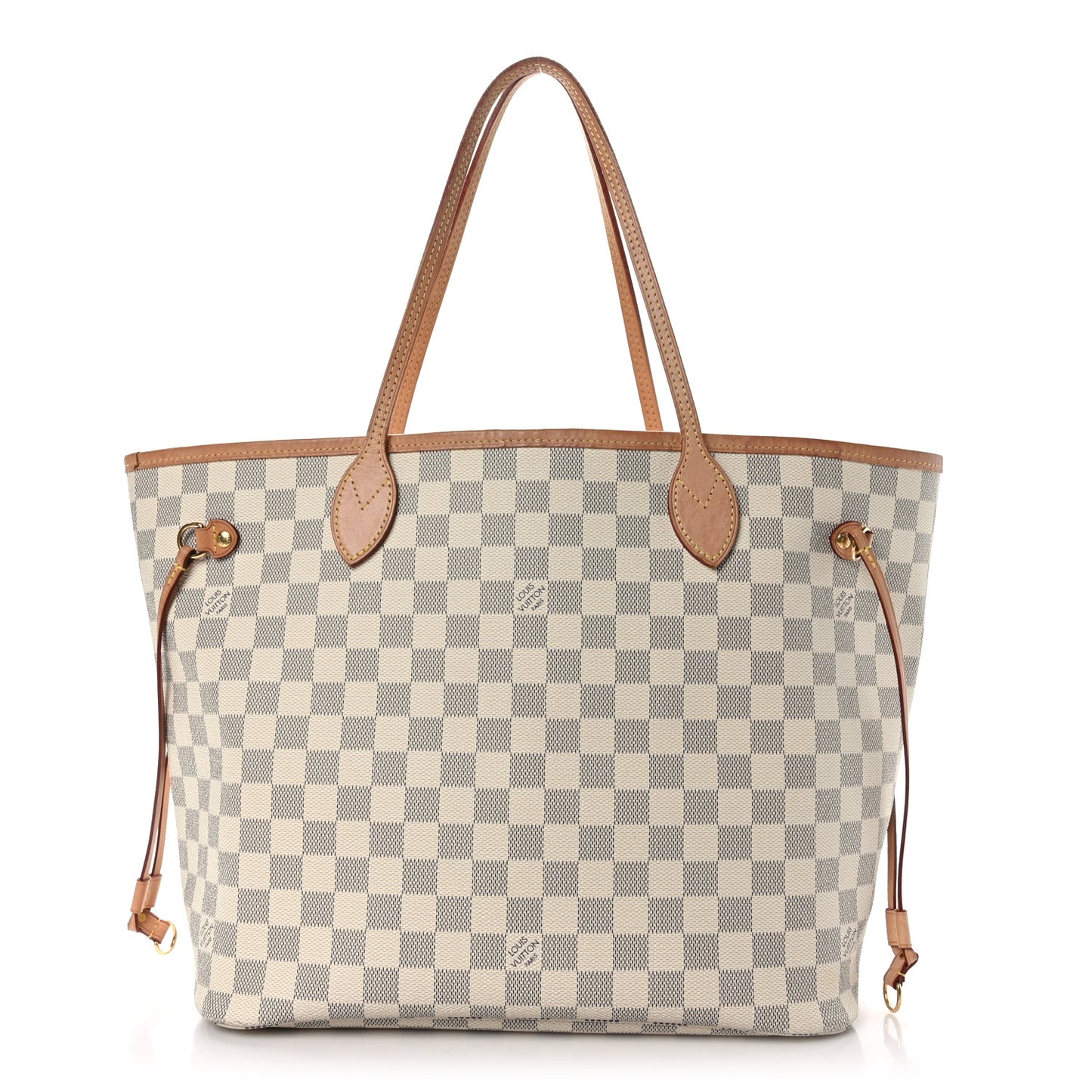 Damier Azur Neo Neverfull MM Rose Ballerine
