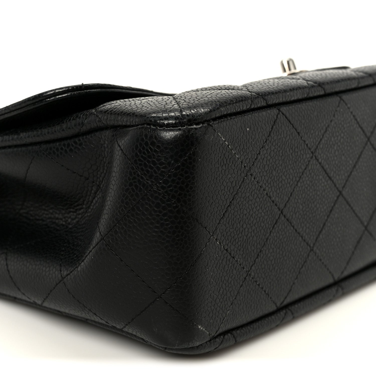 Chanel Caviar Quilted Jumbo Single Flap Black 10 of 11