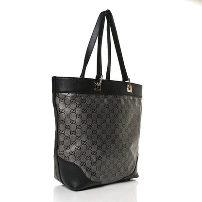 Gucci Crystal Monogram Bucket Tote Black 2 of 19