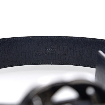 Gucci GG Plus Monogram Interlocking G Belt 75 Navy 6 of 6