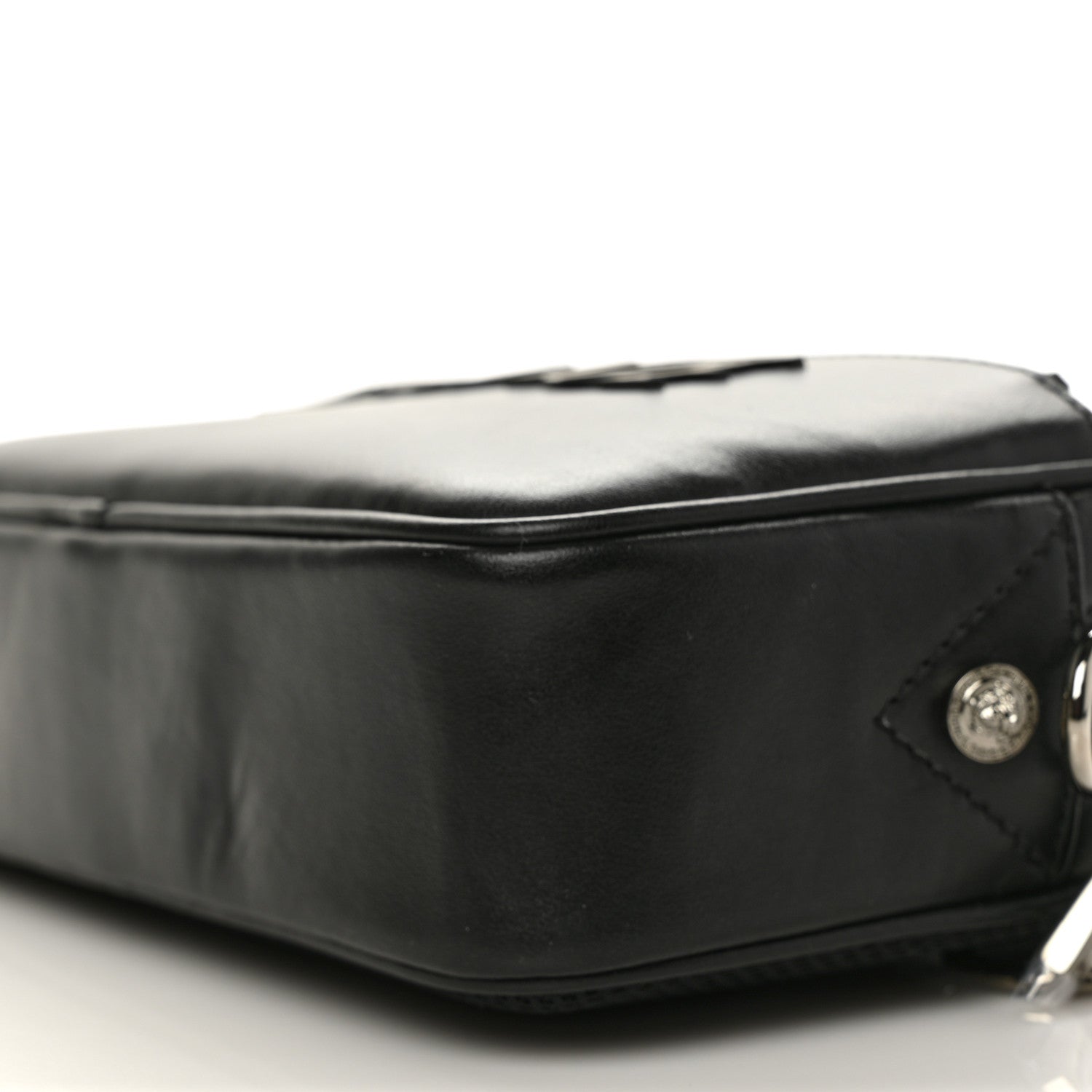 Versace Calfskin Messenger Bag Black 8 of 8
