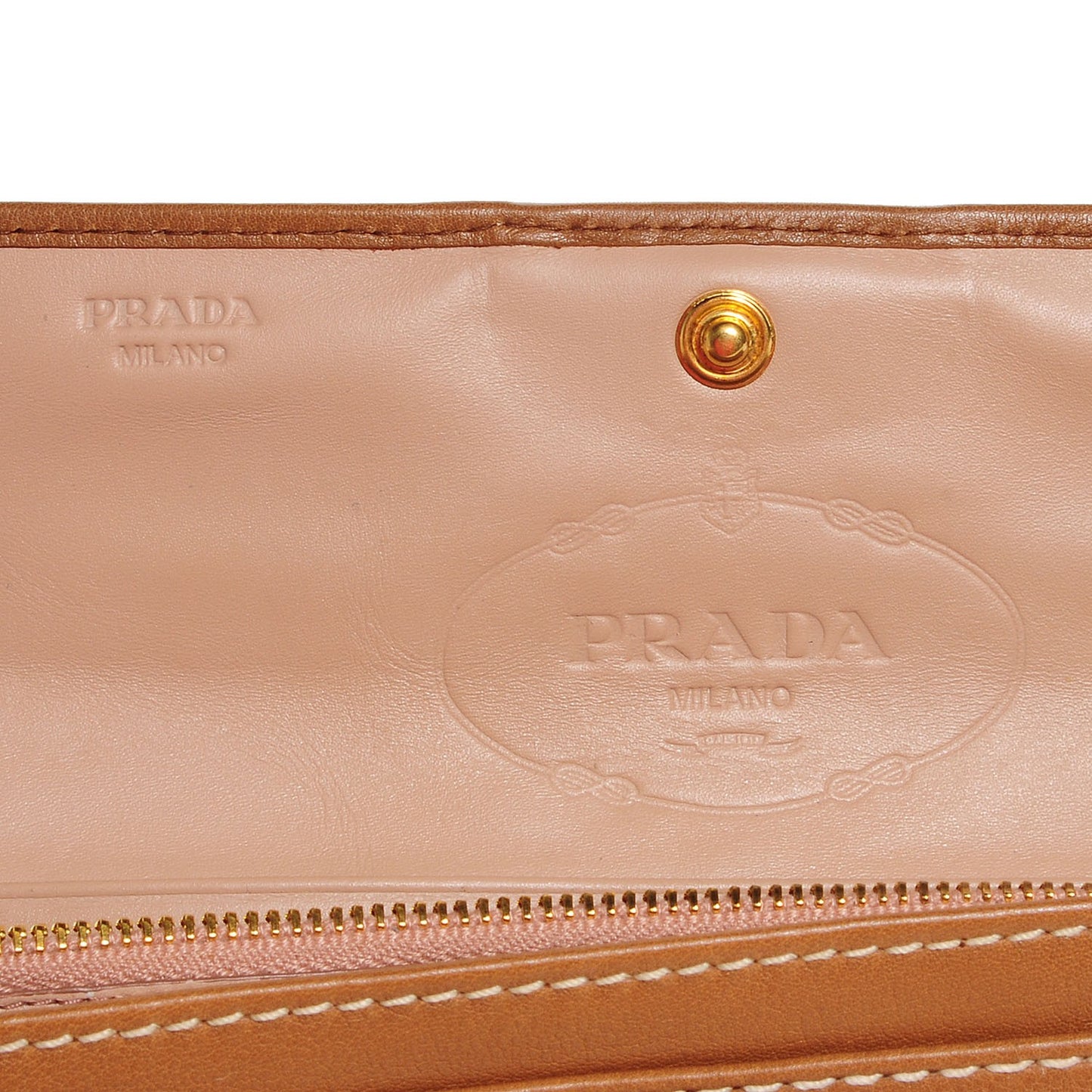 City Calf Long Wallet Caramel