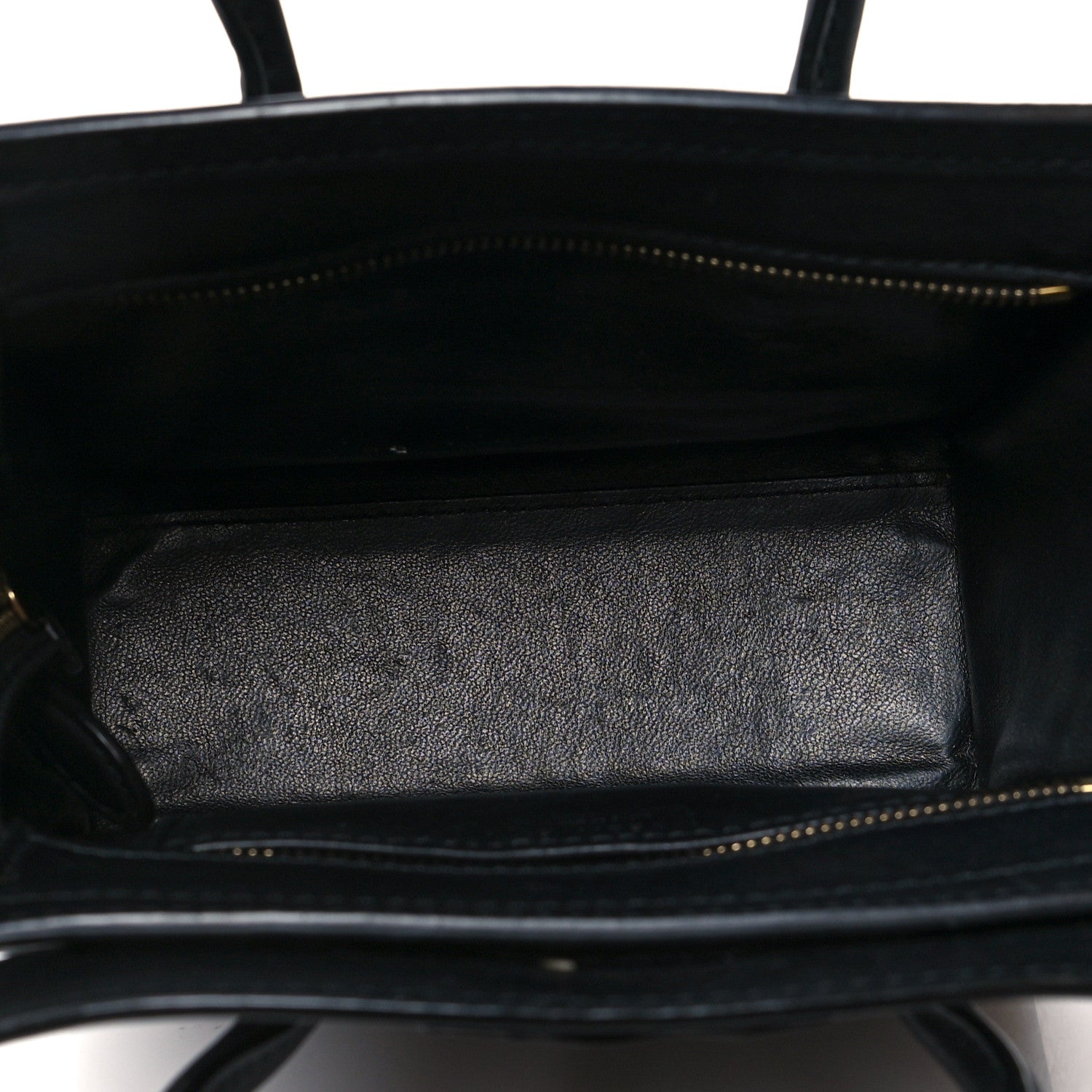 Celine Smooth Calfskin Nano Luggage Black 5 of 13