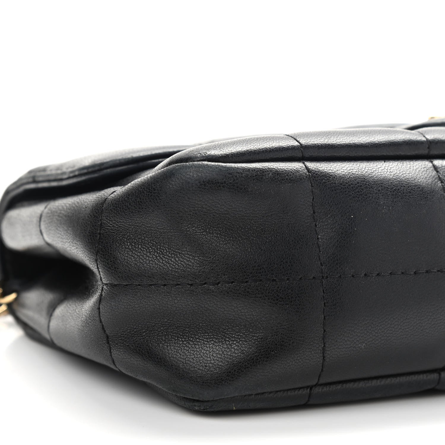 Chanel Lambskin Quilted Mini Chocolate Bar Camellia Flap Black 6 of 13