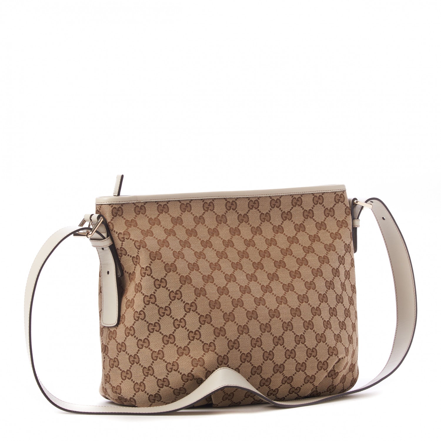 Gucci Monogram Messenger Bag Off White 3 of 9