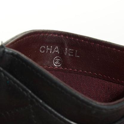 Chanel Lambskin Quilted Card Holder Black 6 of 8