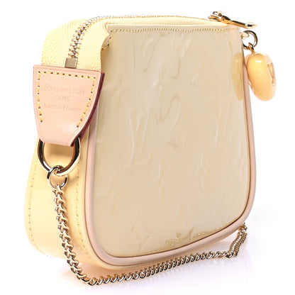 Louis Vuitton Metallic Vernis Valentine Mini Pochette Accessories Banana Fizz 3 of 10