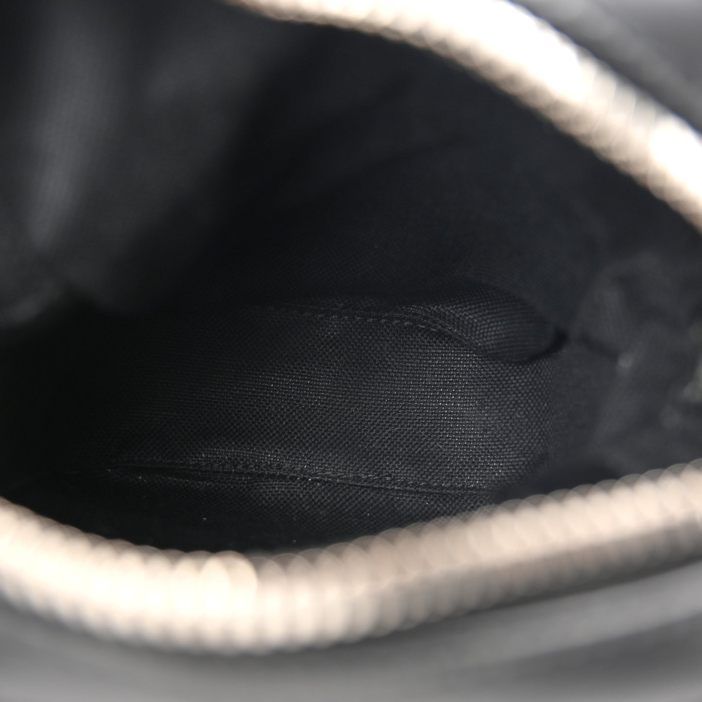 GG Supreme Monogram Appia Calfskin Web Messenger Bag Black Grey