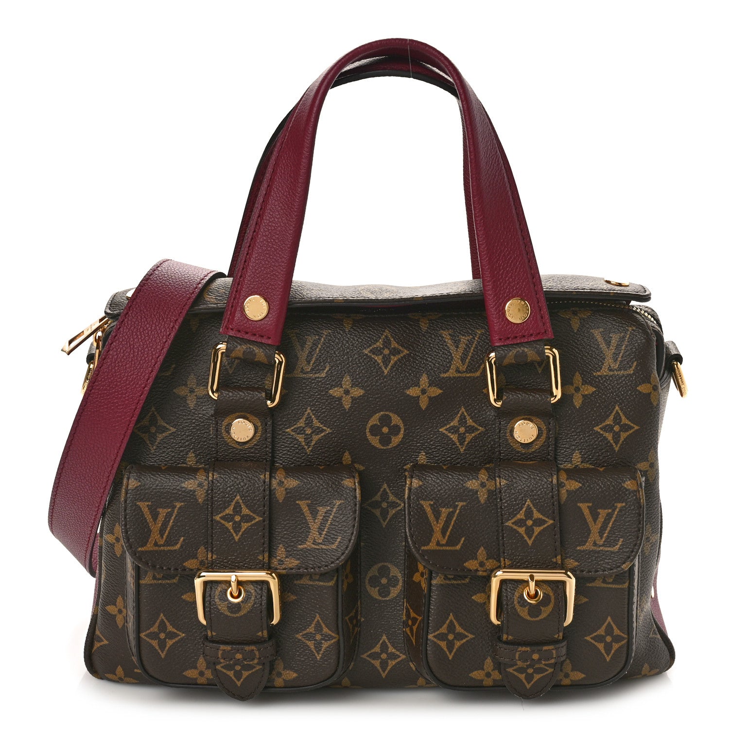 Louis Vuitton Monogram Manhattan NM Raisin 1 of 8