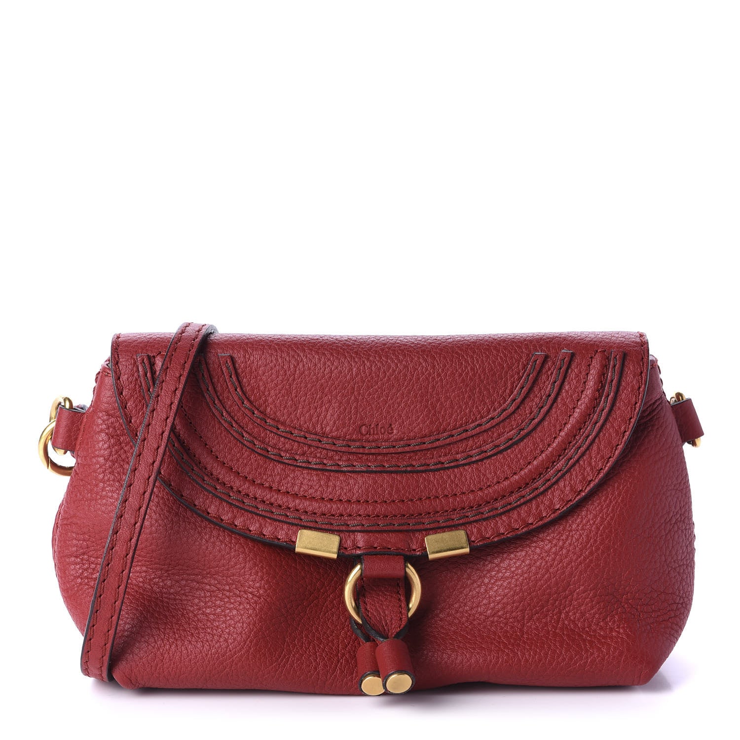 Chloe Calfskin Marcie Pochette Crossbody Bag Poppy 1 of 10