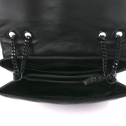 Saint Laurent Calfskin Y Quilted Monogram Monochrome Medium Loulou Chain Satchel Black 5 of 12