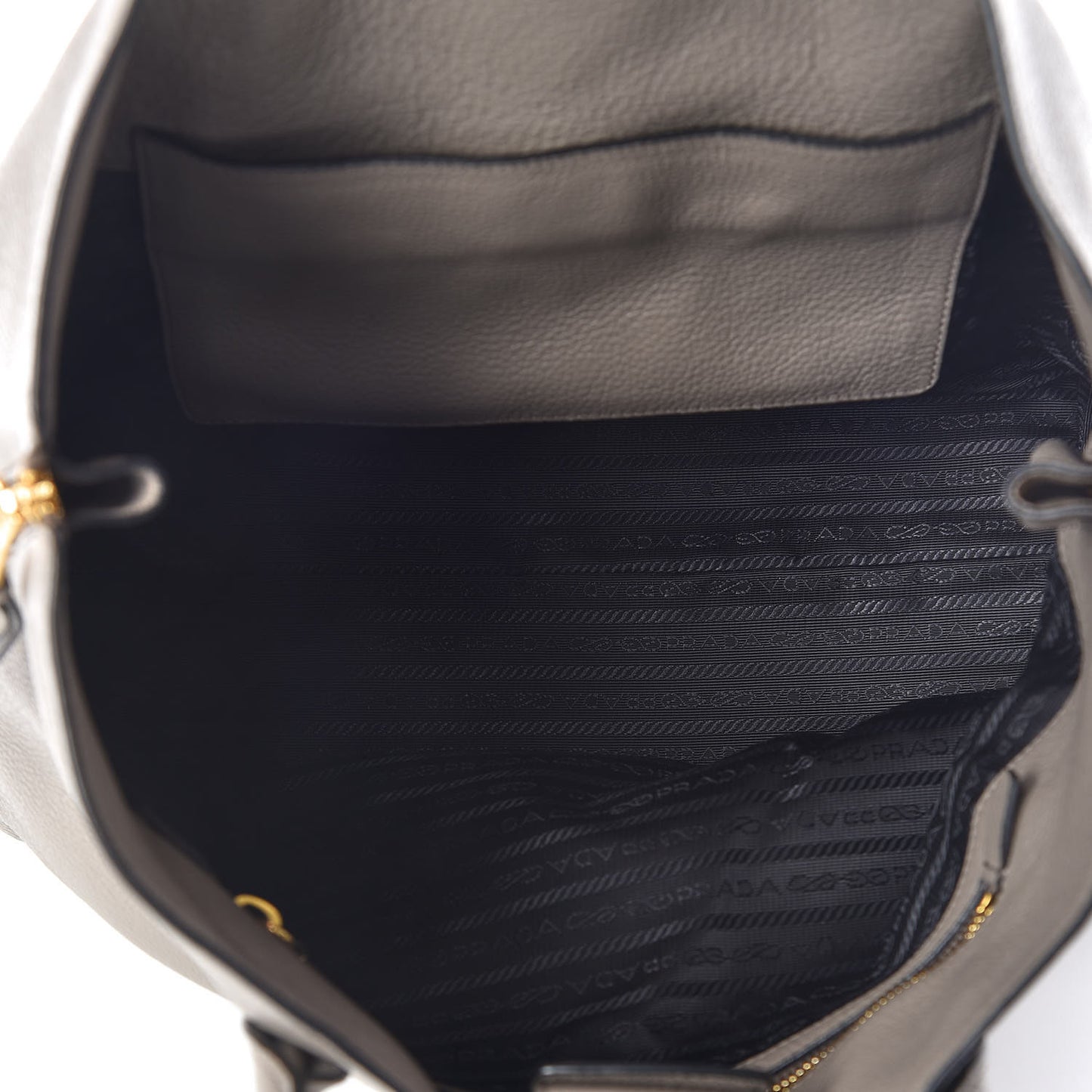 Vitello Daino Side Zip Tote Argilla
